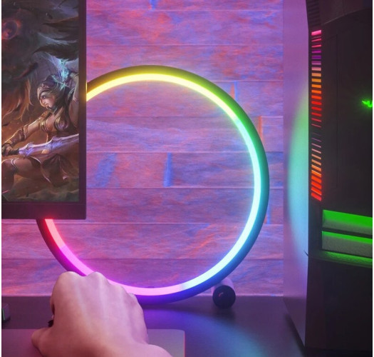 Smart LED Night Light RGB Desktop Atmosphere Desk Lamp Bluetooth APP Control Suitable for Game Room Bedroom Bedside Decoration